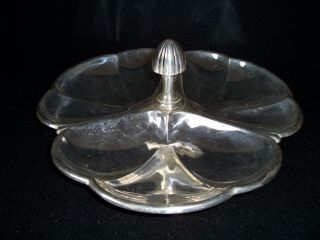 Frank Smith Sterling Silver Serving 3 Sectional Divided Dish 10 1/2 " 19.  2 0z
