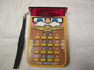 Vintage 1976 Texas Instruments Little Professor Calculator / Game Great
