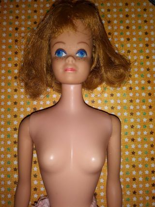 Vintage Mattel Barbie Straight Leg Blonde Midge Doll 1962 3 Japan On Foot