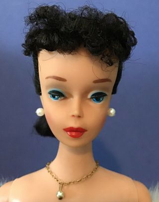 Vintage 4 Brunette Ponytail Barbie - Stunning