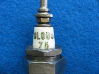 Vintage ½” pipe thread,  Old Stock CLOUD 75 spark plug,  Breather Body 3