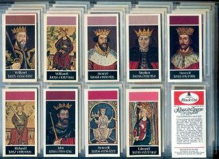 Tobacco Card Set,  Carreras Black Cat,  King & Queen Of England 1066 To 1953