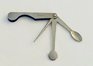 Vintage Bryco Pipe 3 - In - 1 Tool Pick,  Spoon & Tamper Made In Austria Vguc