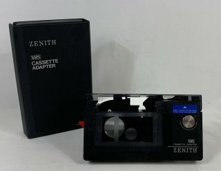 Zenith Vhs - C Cassette Adapter Vac414 W/ Case Vintage Oem Fast