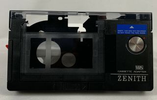 Zenith VHS - C Cassette Adapter VAC414 W/ Case Vintage OEM Fast 2