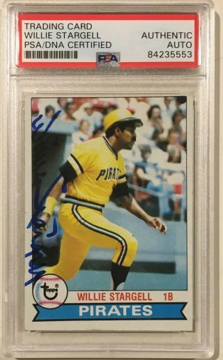 1979 Topps Willie Stargell Signed Autographed Baseball Card Psa/dna 55 Pirates