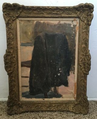 Antique Late 19th C.  Post Impressionist Still Life - Nature Morte Oil Painting