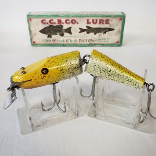 Vintage Creek Chub Jointed Snook Pikie Special Order Antique Lure Box 5537