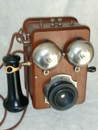 Rare Antique Phone,  One Of A Kind Custom Early 1900 