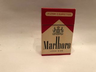 Vintage Marlboro Cigarettes Flip Top Box Philip Morris Pack Only No Tobacco