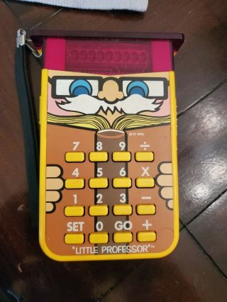 Vintage 1976 Texas Instruments Little Professor Calculator Quiz Game