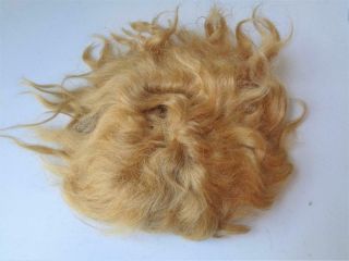 Antique Blonde Mohair Doll Wig Size 12 13 14 For German French Bisque Kestner