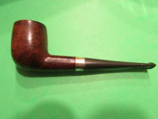 Vintage Arlington Imported Briar Custom Delux Sterling Silver Band Smoking Pipe