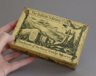 Vintage Balkan Sobranie Yenidje Tobacco Cigarette Tin Toleware Box