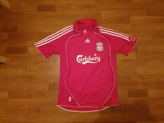 Liverpool Fc Home Shirt 2006 2007 2008 Vintage Size Medium M Football Carlsberg