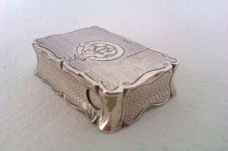 Extremely Rare Solid Silver Early Victorian Combination Vesta Case 1862