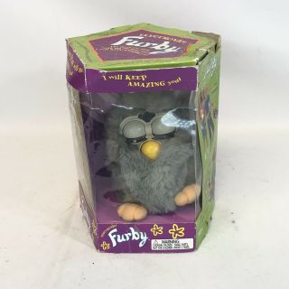 Furby - Model 70 - 800 - Grey - Vintage 1998 With Tags