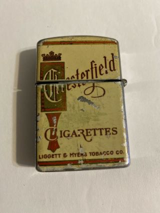 Vintage Continental Cigarette Lighter Advertising Chesterfield Cigarettes 2
