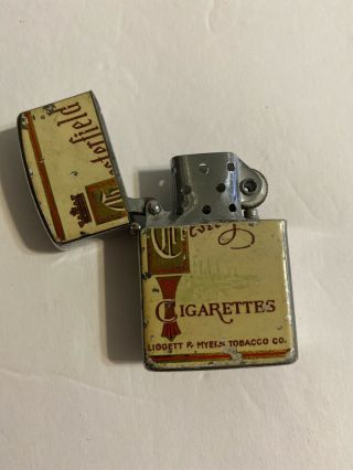 Vintage Continental Cigarette Lighter Advertising Chesterfield Cigarettes 3