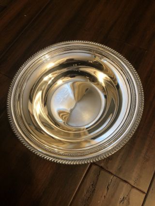 Sterling Silver Pedestal Bowl By Fisher 433 Grams Gadrooned Edge