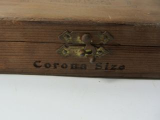 Vintage Rexall Wood Finger Joints Cigar Box Cigars de Luxe 3