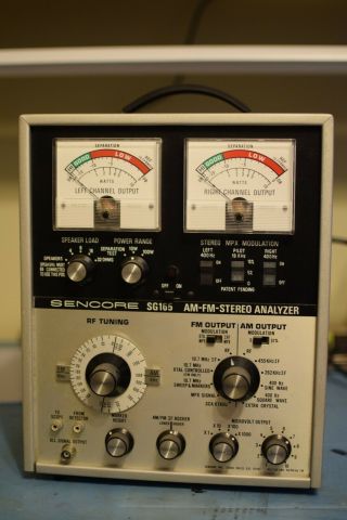 Sencore Sg165 Am - Fm Stereo Analyzer With Test Leads -