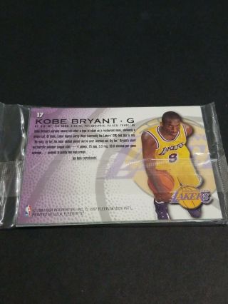 Kobe Bryant - Fleer Rookie 96 - 97 Rare In Factory Pack 17