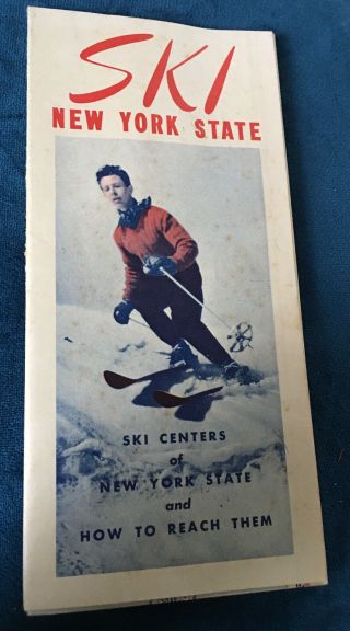 Vintage 1940 Ski York State Advertising Brochure