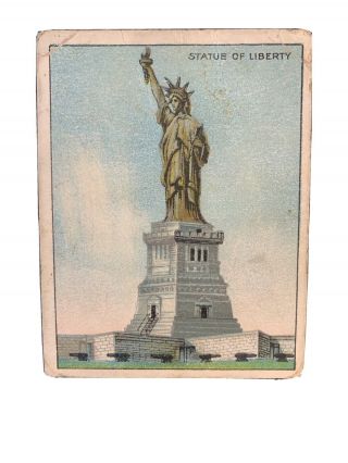 1910,  T - 77 Lighthouse Series,  Statue Of Liberty Card,  Hassan Cigarettes Tough One