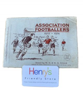 1935 Cigarette Cards " Association Footballers 1935 - 1936 W.  D.  & H.  O.  Wills