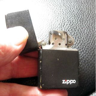 Matt Black Zippo Lighter Has A Great Patina F X