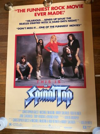 This Is Spinal Tap 1 Sheet Vintage Poster - Rolled Fine