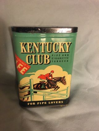 Vintage Kentucky Club Tobacco Tin