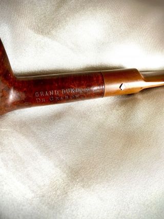 Vintage Dr Grabow Grand Duke Imported Briar Estate Tobacco Smoking Pipe 2