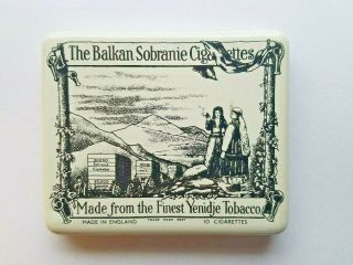 Vintage Cigarette Tobacco Tin Balkan Sobranie Made In England