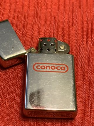 Vintage 2” Conoco True Zippo Cigarette Lighter
