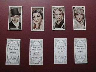 Famous Film Stars Issued 1934 By Ardath Set 50