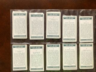 Tobacco World Wonders Old and cards.  WA&AC Churchman Full set of 50. 2