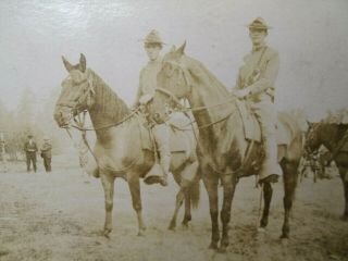 Vtg Rppc Pre Wwi Ww1 Us Photo Postcard Soldiers On Horses 4th Field Artillery