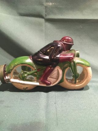 Fantastic,  Antique & Vintage Glass Glass Candy Container Motorcycle F Halloween