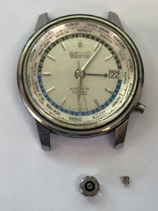 Vintage Seiko World Time Automatic Watch 1964 Tokyo Olympics 6217 - 7000 6217a