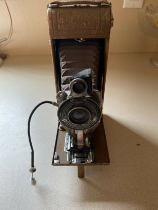 Vintage Agfa Ansco No 1a Readyset Royal Folding Camera Brown