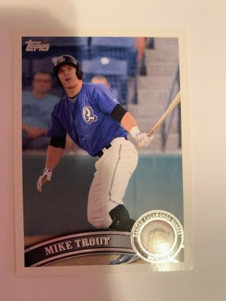 2011 Topps Mike Trout Rookie Card 263 Rancho Cucamonga Quakes 3 Time Mvp