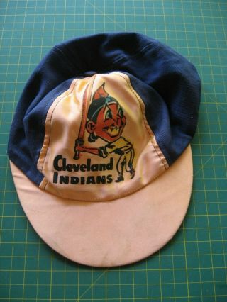 Vintage Old Early Baseball Hat Cap Cleveland Indians Chief Wahoo 1940 