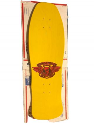 Per Welinder Yellow Skateboard Deck Powell Peralta 2015 Reissue 2