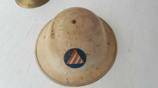 Vintage Ww2 U.  S.  Civil Defense Helmet