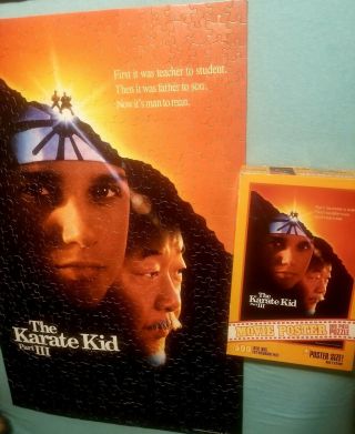 Vintage 1989 Milton Bradley The Karate Kid Part 3 Movie Poster Puzzle 500 Piece 3