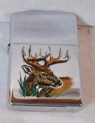 2000 Vintage Slightly Zippo Lighter - Large Buck Deer