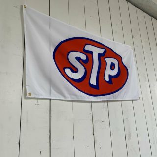 Stp Banner Motor Oil Gas Garage Auto Shop Racing V8 Vintage Richard Petty Nos Ls