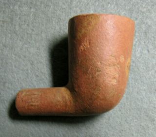 Vintage Pamplin Red Clay Pipe Style " Ab " Marked 106 On Stem